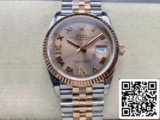 롤렉스 데이트저스트 M126231-0027 36MM 1:1 Best 에디션 VS 팩토리 Gold Dial