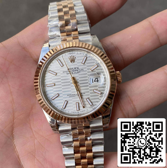 롤렉스 데이트저스트 M126331-0018 41MM 1:1 Best 에디션 VS 팩토리 Silver Dial