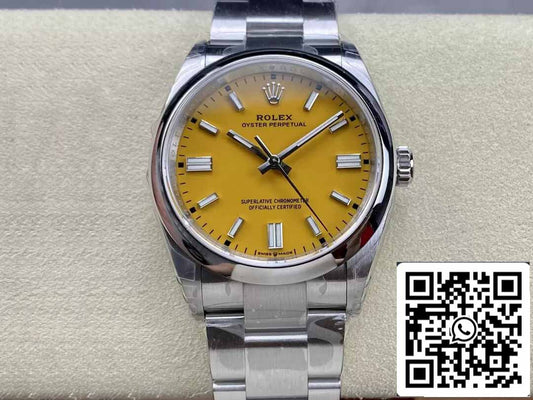 롤렉스 오이스터 Perpetual M126000-0004 36MM 1:1 Best 에디션 VS 팩토리 Yellow Dial