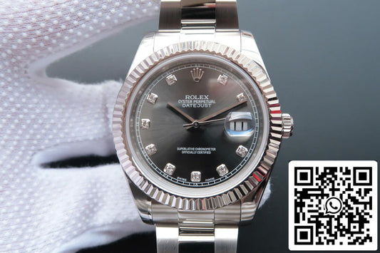롤렉스 데이트저스트 M126334-0005 1:1 Best 에디션 EW 팩토리 Diamond-Studded Dial