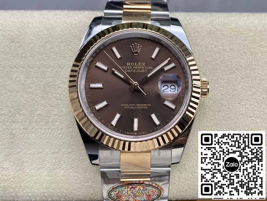 롤렉스 데이트저스트 41MM M126331-0001 1:1 Best 에디션 Clean 팩토리 Chocolate Dial