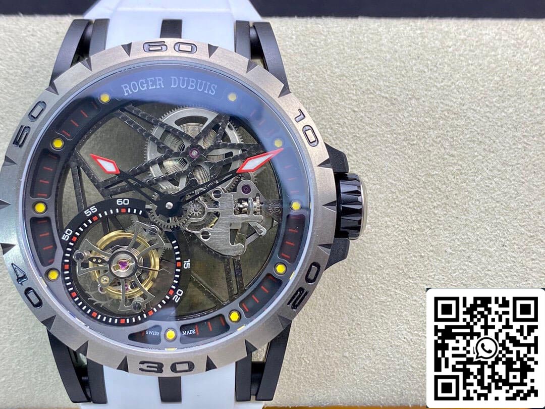 Roger Dubuis Excalibur RDDBEX0549 1:1 Best 에디션 BBR 팩토리 투르비용 화이트 Strap
