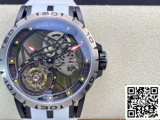 Roger Dubuis Excalibur RDDBEX0549 1:1 Best 에디션 BBR 팩토리 투르비용 화이트 Strap