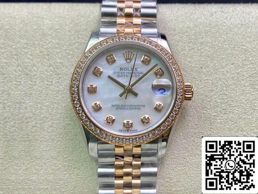 롤렉스 데이트저스트 M278381RBR-0026 31MM 1:1 Best 에디션 EW 팩토리 Diamond Bezel