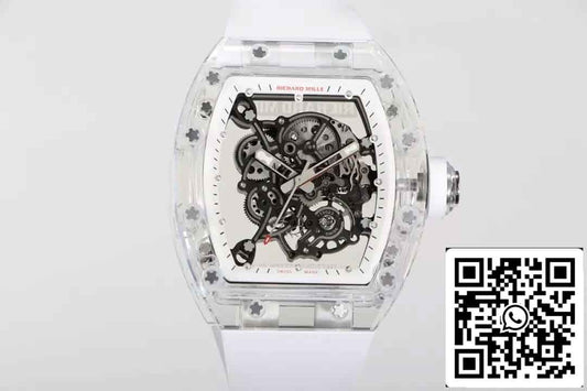 Richard Mille RM055 Best 1:1 에디션 RM 팩토리 러버 스트랩