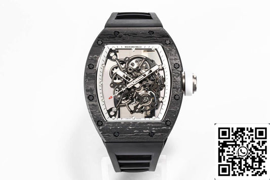 Richard Mille RM055 NTPT 1:1 Best 에디션 BBR 팩토리 블랙 Strap