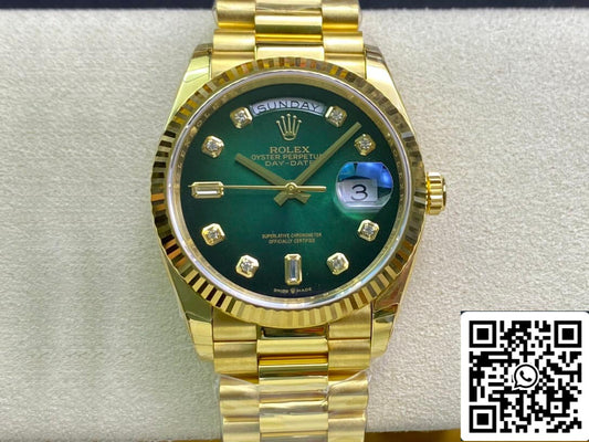 롤렉스 Day Date M128238-0069 1:1 Best 에디션 EW 팩토리 그린 다이얼 Swiss ETA3255