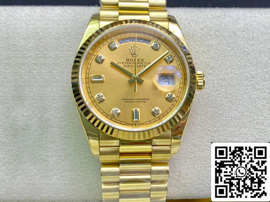 롤렉스 Day Date M128238-0008 1:1 Best 에디션 EW 팩토리 Champagne Dial Swiss ETA3255