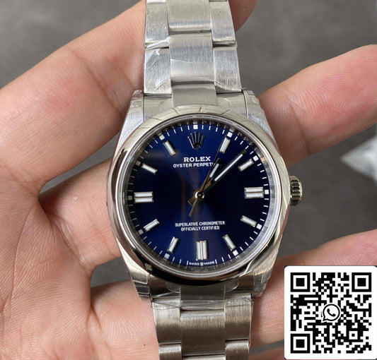 롤렉스 오이스터 Perpetual M126000-0003 36MM 1:1 Best 에디션 VS 팩토리 블루 다이얼