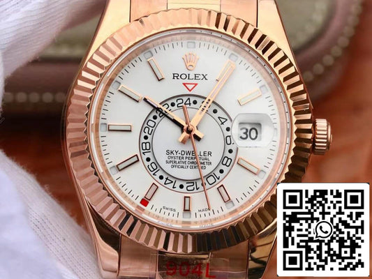롤렉스 Sky Dweller M326935-0005 Best 1:1 에디션 Noob 팩토리 로즈 골드