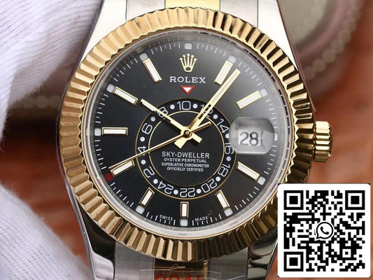 롤렉스 Sky Dweller M326933-0002 Best 1:1 에디션 Noob 팩토리 블랙 다이얼