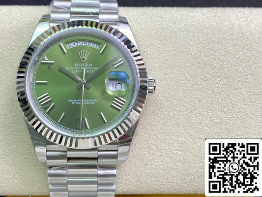 롤렉스 Day Date M228239-0033 1:1 Best 에디션 EW 팩토리 Olive 그린 다이얼