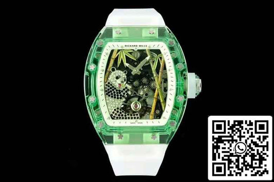 Richard Mille RM26-01 투르비용 Best 1:1 에디션 RM 팩토리 그린 Transparent Case