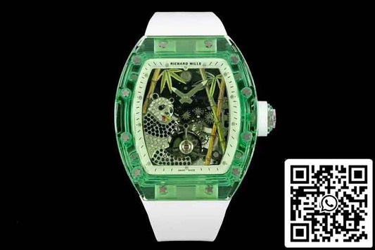 Richard Mille RM26-01 투르비용 Best 1:1 에디션 RM 팩토리 그린 Skeleton Dial