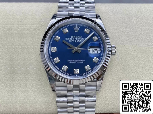 롤렉스 데이트저스트 M126234-0037 36MM 1:1 Best 에디션 VS 팩토리 Diamond Dial