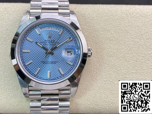 롤렉스 Day Date M228206-0004 1:1 Best 에디션 EW 팩토리 Light 블루 다이얼