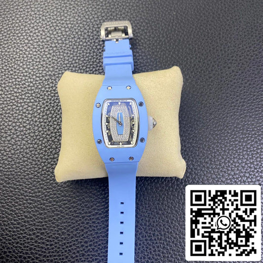 Richard Mille RM 07-01 1:1 Best 에디션 RM 팩토리 블루 세라믹 Case