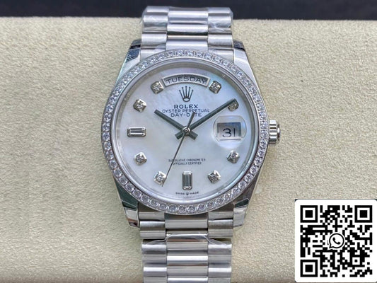 롤렉스 Day Date 128396TBR-0005 1:1 Best 에디션 EW 팩토리 Fritillary Dial
