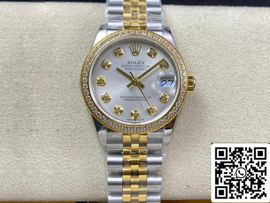 롤렉스 데이트저스트 M278383RBR-0020 31MM 1:1 Best 에디션 EW 팩토리 Silver Dial