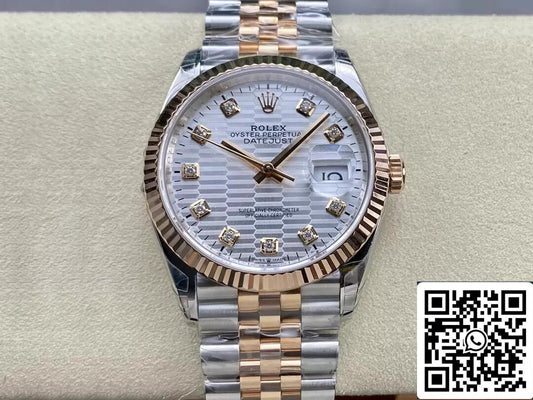 롤렉스 데이트저스트 M126231-0039 36MM 1:1 Best 에디션 VS 팩토리 Silver Dial