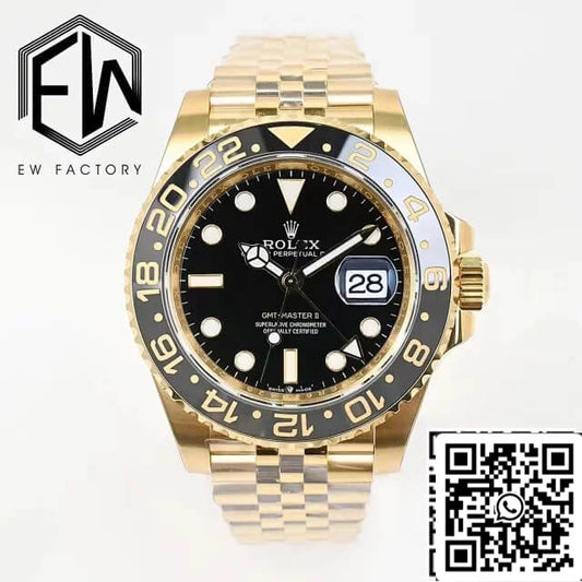 롤렉스 GMT Master II M126718grnr-0001 1:1 Best 에디션 EW 팩토리 블랙 다이얼