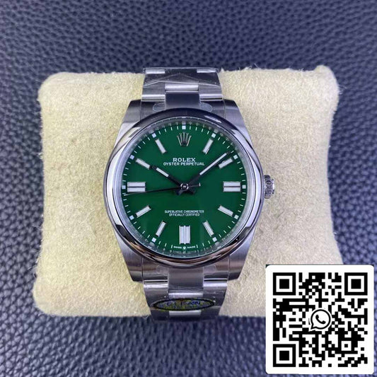 롤렉스 오이스터 Perpetual M124300-0005 41MM 1:1 Best 에디션 Clean 팩토리 그린 다이얼
