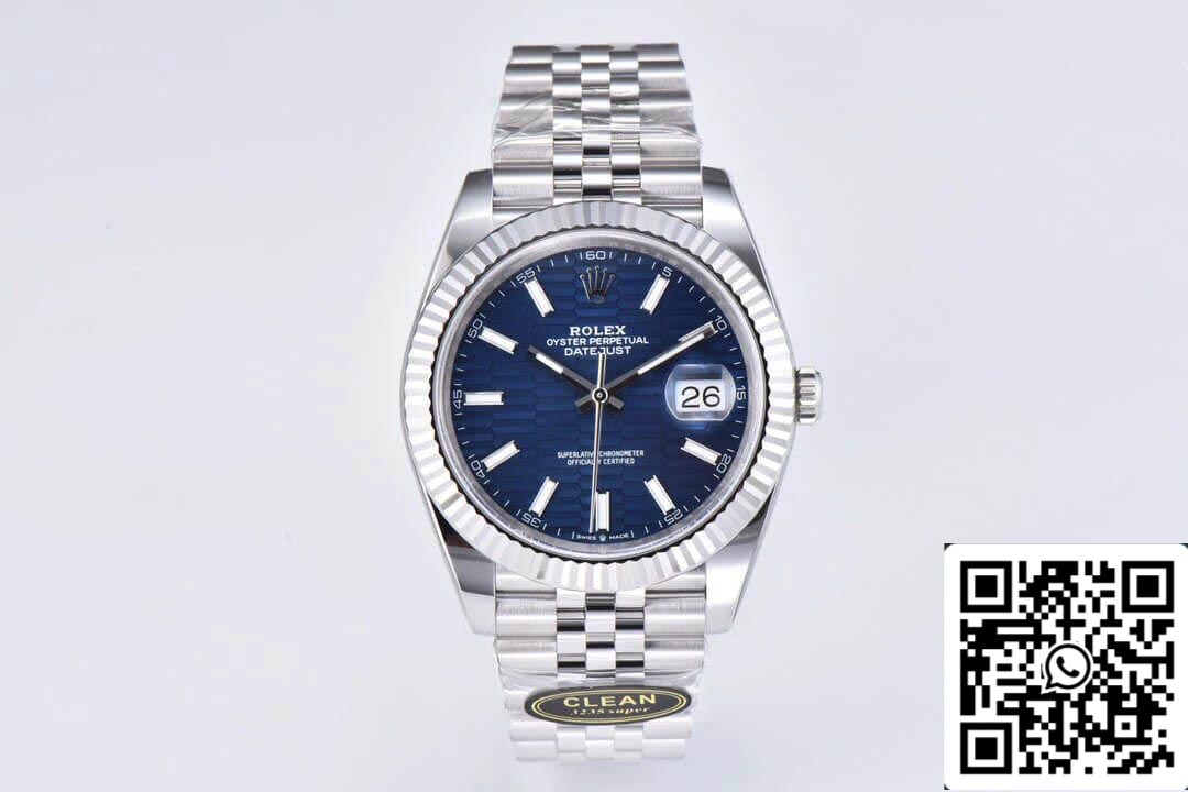 롤렉스 데이트저스트 M126234-0049 36MM 1:1 Best 에디션 Clean 팩토리 블루 다이얼