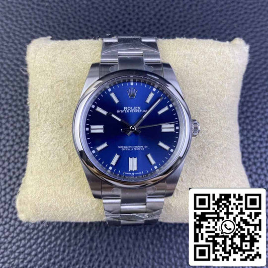 롤렉스 오이스터 Perpetual M124300-0003 41MM 1:1 Best 에디션 Clean 팩토리 블루 다이얼