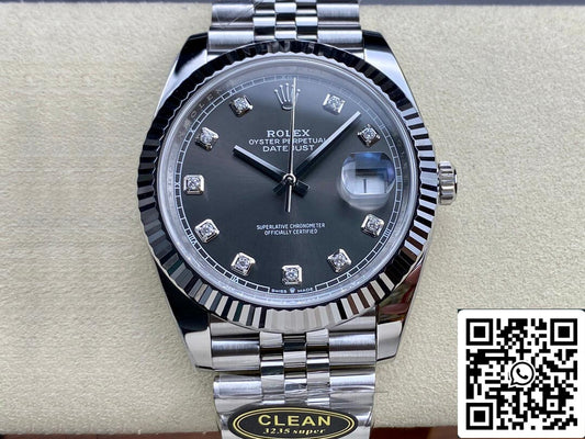 롤렉스 데이트저스트 M126334-0006 1:1 Best 에디션 Clean 팩토리 Gray Dial