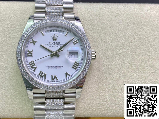 롤렉스 Day Date M128349RBR-0026 1:1 Best 에디션 EW 팩토리 화이트 다이얼