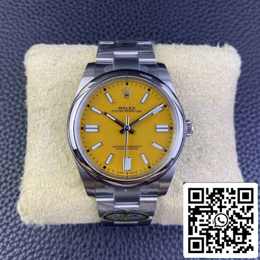 롤렉스 오이스터 Perpetual M124300-0004 41MM 1:1 Best 에디션 Clean 팩토리 Yellow Dial