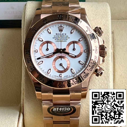 Replica 롤렉스 데이토나 M116505-0010 Best 1:1 에디션 BT 팩토리 로즈 골드