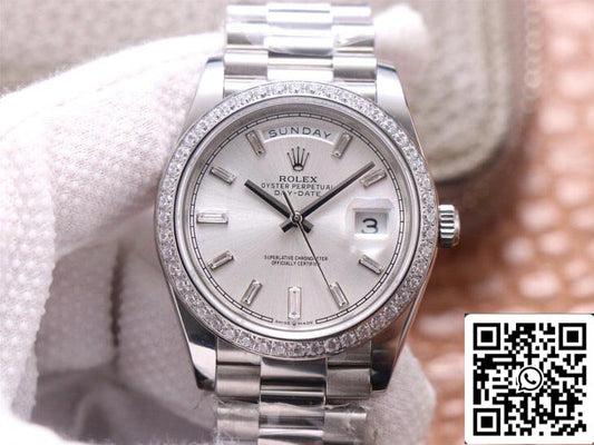 롤렉스 Day Date M228349RBR-0001 1:1 Best 에디션 EW 팩토리 Silver Dial