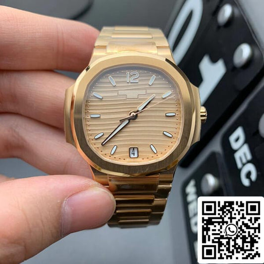 파텍 필립 노틸러스 7118/1R-010 1:1 Best 에디션 3K 팩토리 Gold Dial
