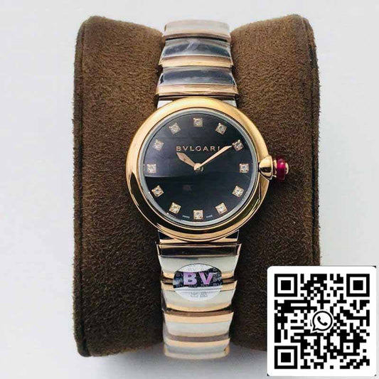 Bvlgari LVCEA 1:1 Best 에디션 BV 팩토리 로즈 골드 블랙 다이얼