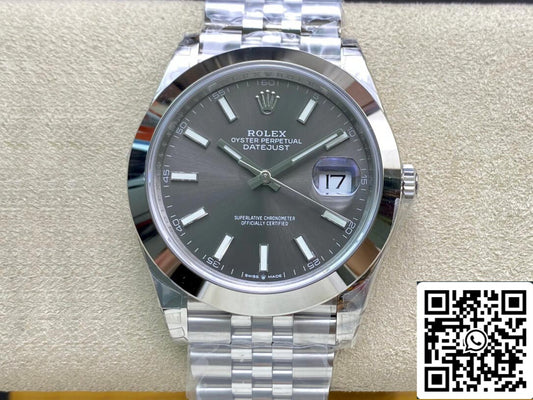롤렉스 데이트저스트 M126300-0008 1:1 Smooth rim VS 팩토리 Gray Dial