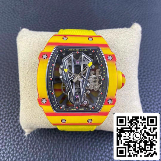 Richard Mille RM27-03 Rafael Nadal 투르비용 1:1 Best 에디션 RM 팩토리 Yellow Strap