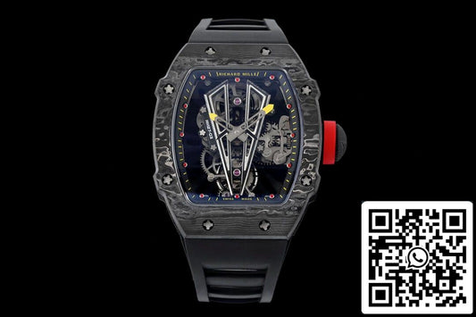 Richard Mille RM27-03 Rafael Nadal 투르비용 1:1 Best 에디션 RM 팩토리 블랙 러버 스트랩
