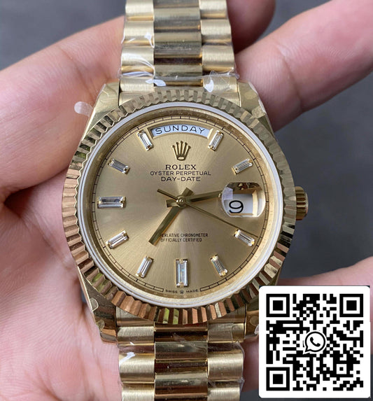 롤렉스 Day Date M228238-0005 1:1 Best 에디션 GM 팩토리 V2 Gold Dial