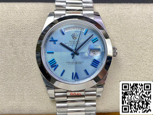롤렉스 Day Date M228206-0001 1:1 Best 에디션 EW 팩토리 블루 다이얼