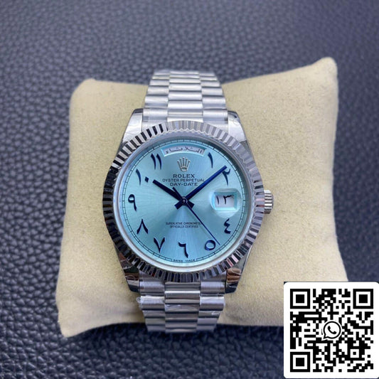 Rolex Day Date 1:1 Best 에디션 BP 팩토리 Middle East Custom Ice 블루 다이얼