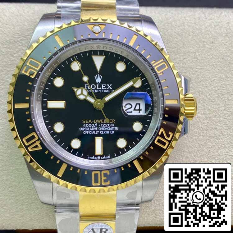 Rolex Sea Dweller M126603-0001 1:1 Best Часы AR 팩토리 블랙 다이얼