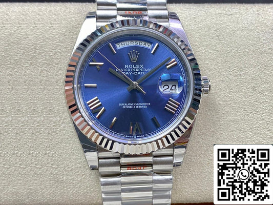 롤렉스 Day Date M228236-0007 1:1 Best 에디션 EW 팩토리 블루 다이얼