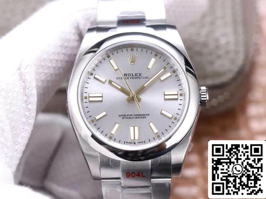 롤렉스 오이스터 Perpetual M124300-0001 41MM 1:1 Best 에디션 EW 팩토리 스테인리스 스틸