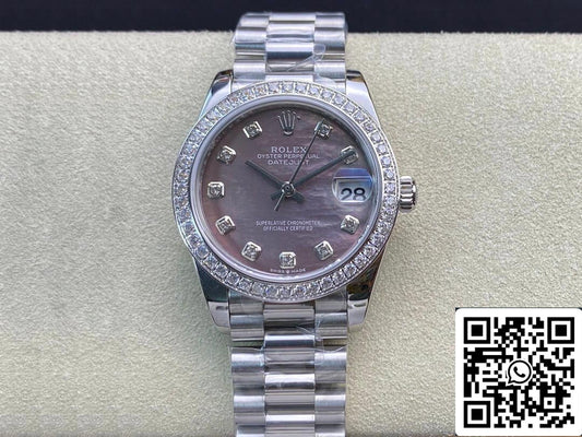 롤렉스 데이트저스트 M178384-0019 31MM 1:1 Best 에디션 EW 팩토리 Diamond-set Bezel