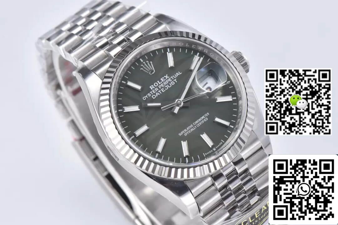 롤렉스 데이트저스트 M126234-0047 36MM 1:1 Best 에디션 Clean 팩토리 그린 다이얼