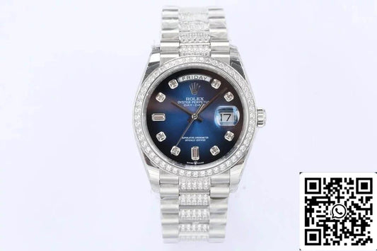롤렉스 Day Date M128349RBR-0016 1:1 Best 에디션 EW 팩토리 블루 다이얼