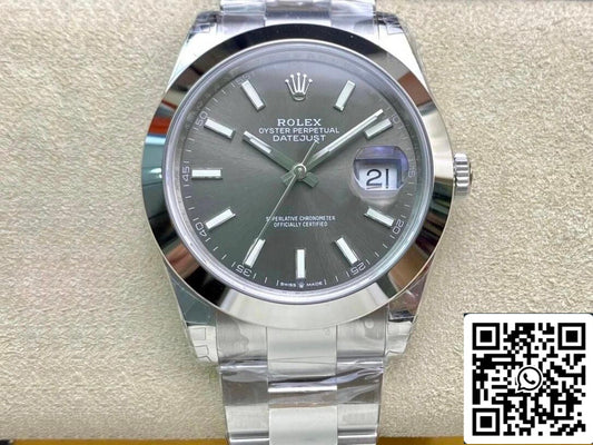 롤렉스 데이트저스트 M126300-0007 41MM 1:1 Best 에디션 VS 팩토리 Gray Dial