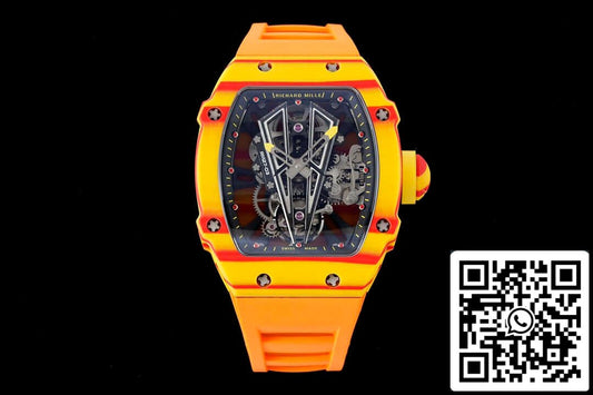Richard Mille RM27-03 Rafael Nadal 투르비용 1:1 Best 에디션 RM 팩토리 Yellow 러버 스트랩