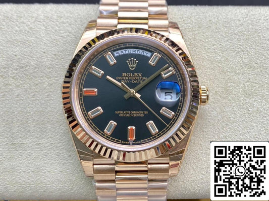 롤렉스 Day Date 40MM 1:1 Best 에디션 EW 팩토리 로즈 골드